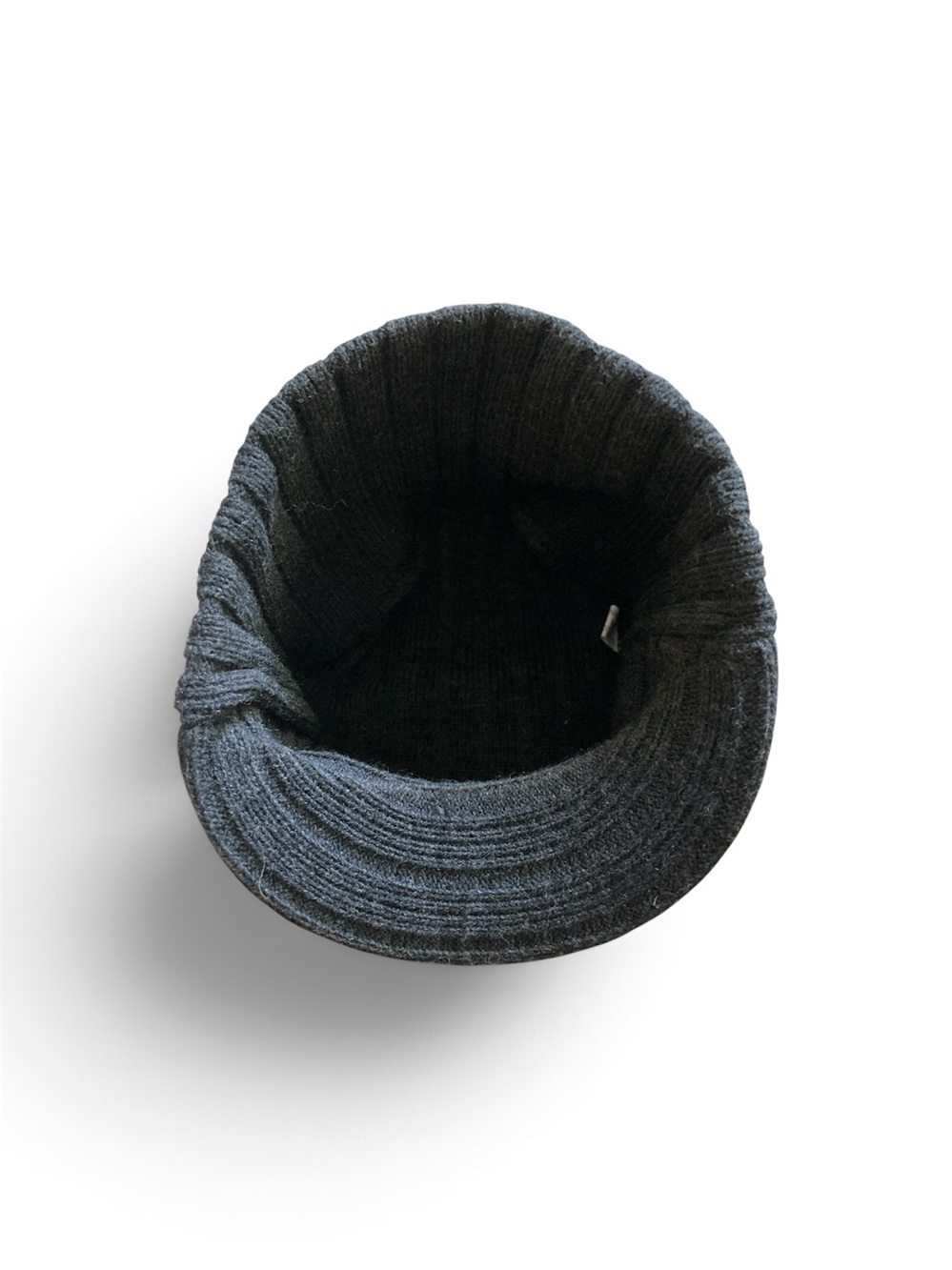 ETHOS Gray Ribbed Knit Cap One Size - Picture 5 of 6